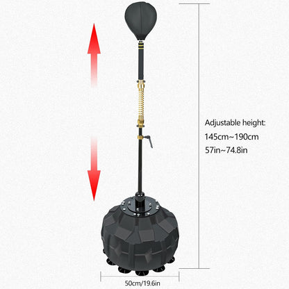 Boxing Fast Respond Speed Bar Heavy Duty Punching Equipment Adjustable Height from 57"~74.8" Boxing Skills Training Free Standing