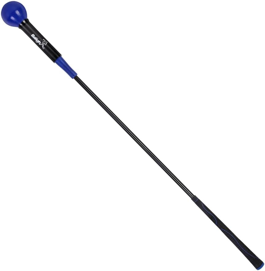 Golf Training Aid Stick,Golf Swing Tempo Trainer,Golf Trainer Accessories,Golf Warm up Stick for Strength & Balance,Tempo & Flexibility Training,Golf Gifts(48 Inch)