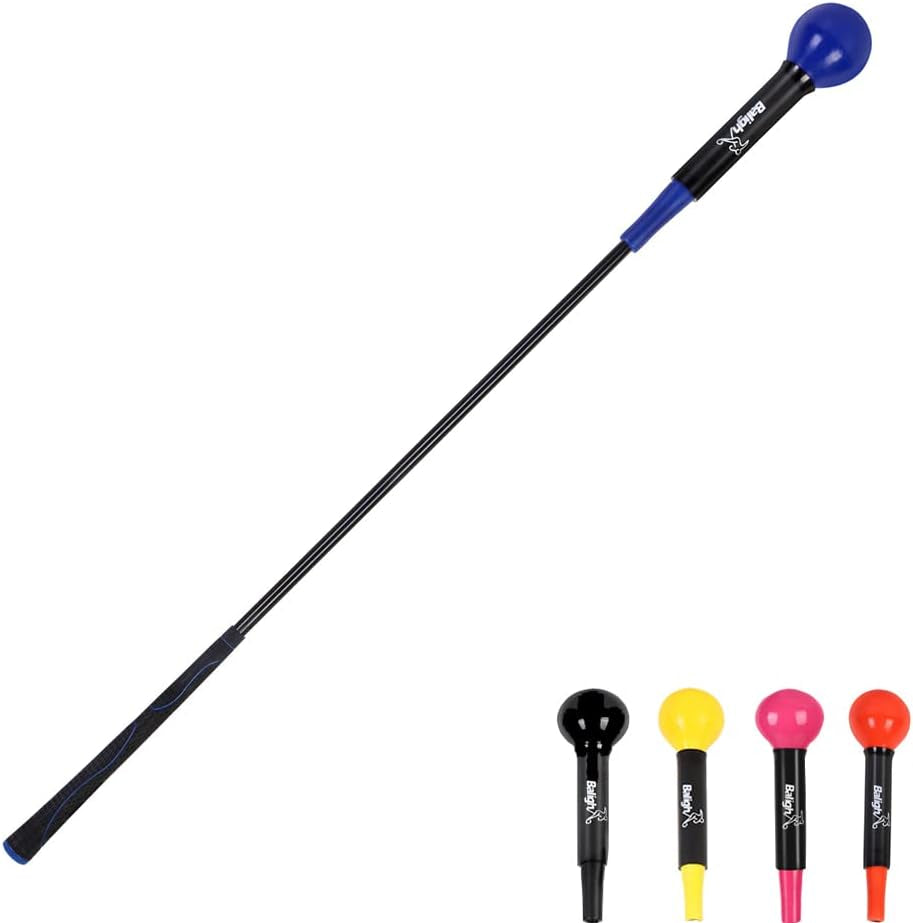 Golf Training Aid Stick,Golf Swing Tempo Trainer,Golf Trainer Accessories,Golf Warm up Stick for Strength & Balance,Tempo & Flexibility Training,Golf Gifts(48 Inch)
